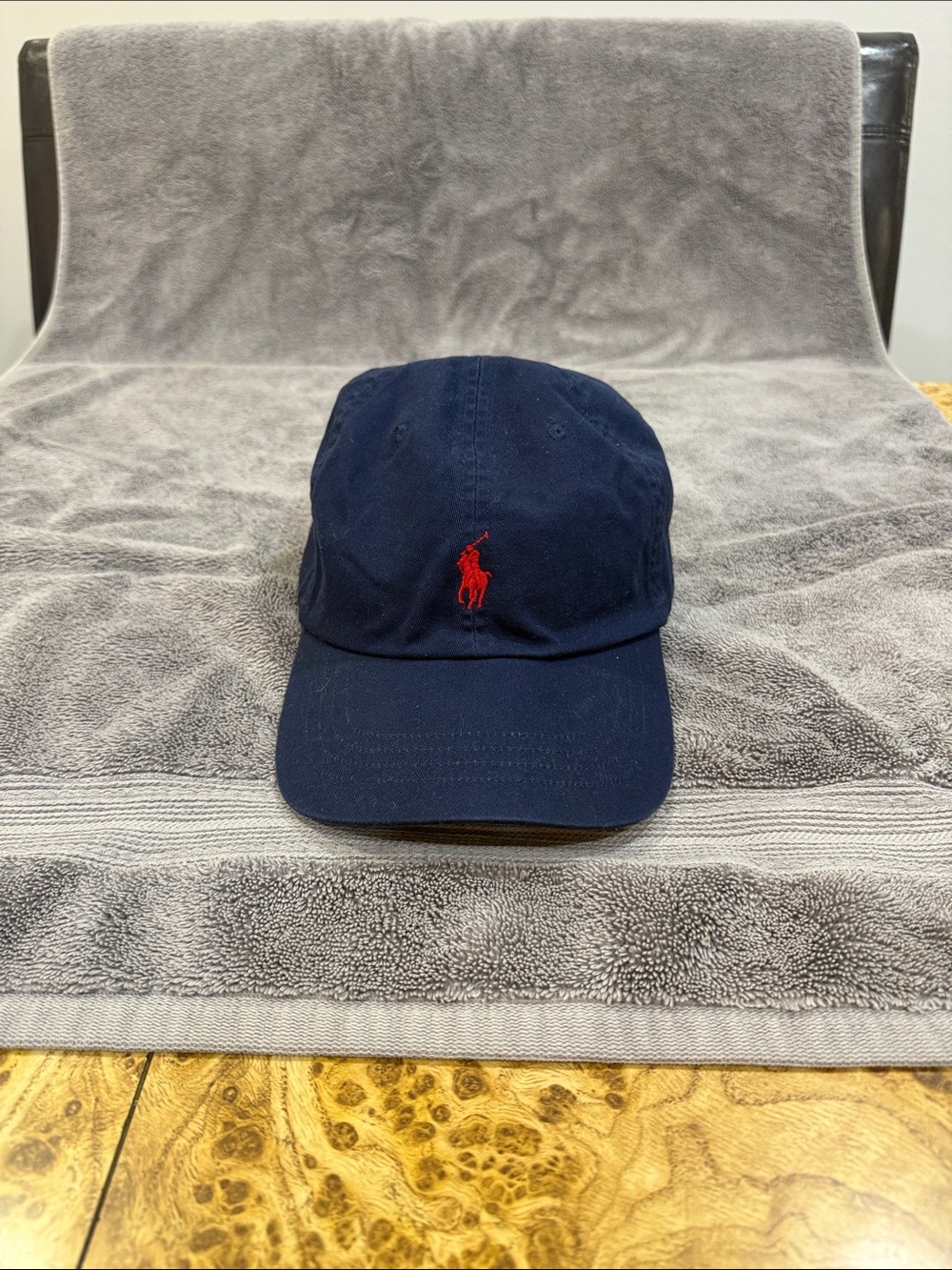 Polo by Ralph Lauren Navy Baseball Cap with Red Pony